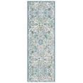 thumbnail image 1 of SAFAVIEH Barbados Corwin Floral Indoor/Outdoor Runner Rug, Ivory/Light Blue, 2'8" x 10'5", 1 of 10