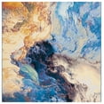 thumbnail image 1 of SAFAVIEH Barbados Creighton Abstract Indoor/Outdoor Area Rug, Blue/Rust Gold, 6'6" x 6'6" Square, 1 of 1