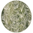 thumbnail image 1 of SAFAVIEH Barbados Deonne Botanical Indoor/Outdoor Area Rug, Ivory/Green, 6'7" x 6'7" Round, 1 of 16
