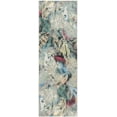 thumbnail image 1 of SAFAVIEH Barbados Eamon Botanical Indoor/Outdoor Runner Rug, Black Green/Pink, 2'8" x 8', 1 of 11