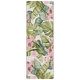 thumbnail image 1 of SAFAVIEH Barbados Evan Botanical Indoor/Outdoor Runner Rug, Green/Pink, 2'8" x 10'5", 1 of 8