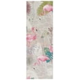 thumbnail image 1 of SAFAVIEH Barbados Flamingos Outdoor Runner Rug, Grey/Pink, 2'8" x 10'5", 1 of 8