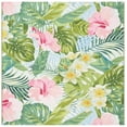 thumbnail image 1 of SAFAVIEH Barbados Floral Outdoor Area Rug, Green/Pink, 5'3" x 5'3" Square, 1 of 8