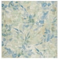 thumbnail image 1 of SAFAVIEH Barbados Gresham Botanical Indoor/Outdoor Area Rug, Blue/Ivory, 6'6" x 6'6" Square, 1 of 11