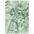 thumbnail image 1 of SAFAVIEH Barbados Igor Botanical Indoor/Outdoor Area Rug, Green/Teal, 8' x 10'5", 1 of 5