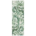 thumbnail image 1 of SAFAVIEH Barbados Igor Botanical Indoor/Outdoor Runner Rug, Green/Teal, 2'8" x 10'5", 1 of 8