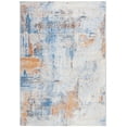 thumbnail image 1 of SAFAVIEH Barbados Kelsang Abstract Indoor/Outdoor Area Rug, Ivory/Blue Rust, 8' x 10'5", 1 of 5