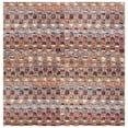 thumbnail image 1 of SAFAVIEH Barbados Kentigern Geometric Indoor/Outdoor Area Rug, Purple/Green Rust, 6'6" x 6'6" Square, 1 of 3