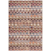 SAFAVIEH Barbados Kentigern Geometric Indoor/Outdoor Area Rug, Purple/Green Rust, 8' x 10'5"