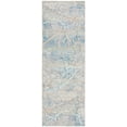 thumbnail image 1 of SAFAVIEH Barbados Micah Abstract Indoor/Outdoor Runner Rug, Ivory Blue/Green, 2'8" x 8', 1 of 3