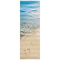 thumbnail image 1 of SAFAVIEH Barbados Sand Footprints Outdoor Runner Rug, Gold/Blue, 2'8" x 10'5", 1 of 10