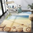 thumbnail image 1 of SAFAVIEH Barbados Sea Shells Outdoor Area Rug, 5'3" x 7'6", Gold/Blue, 1 of 10
