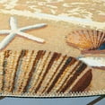 thumbnail image 1 of SAFAVIEH Barbados Sea Shells Outdoor Area Rug, Gold/Blue, 8' x 8' Round, 1 of 6