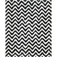 thumbnail image 1 of SAFAVIEH Barcelona Carmella Chevron Stripes Shag Area Rug, Ivory/Black, 9' x 12', 1 of 8