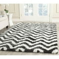 thumbnail image 1 of SAFAVIEH Barcelona Carmella Geometric Shag Area Rug, Graphite/Ivory, 5' x 8', 1 of 11