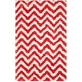 thumbnail image 1 of SAFAVIEH Barcelona Carmella Geometric Shag Area Rug, Ivory/Rust, 5' x 8', 1 of 6