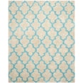 thumbnail image 1 of SAFAVIEH Barcelona Mira Geometric Shag Area Rug, Cream/Blue, 8' x 10', 1 of 12