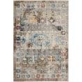 thumbnail image 1 of SAFAVIEH Barcelona Mira Geometric Shag Area Rug, Ivory/Silver, 5' x 5' Square, 1 of 8