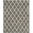 thumbnail image 1 of SAFAVIEH Barcelona Mira Geometric Shag Area Rug, Silver/Ivory, 9' x 12', 1 of 7