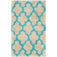 thumbnail image 1 of SAFAVIEH Barcelona Shag Mira Geometric Area Rug, Cream/Blue, 3' x 5', 1 of 11