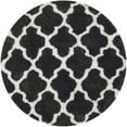 thumbnail image 1 of SAFAVIEH Barcelona Shag Mira Geometric Area Rug, Graphite/Ivory, 5' x 5' Square, 1 of 10
