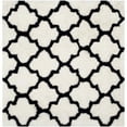 thumbnail image 1 of SAFAVIEH Barcelona Shag Mira Geometric Area Rug, Ivory/Black, 5' x 5' Square, 1 of 11