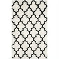 thumbnail image 1 of SAFAVIEH Barcelona Shag Mira Geometric Area Rug, Ivory/Black, 5' x 8', 1 of 6