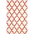 thumbnail image 1 of SAFAVIEH Barcelona Shag Mira Geometric Area Rug, Ivory/Rust, 4' x 6', 1 of 11