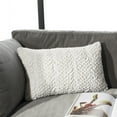 thumbnail image 1 of SAFAVIEH Barlett Solid Plush Pillow, 12" x 20", Cream, 1 of 3