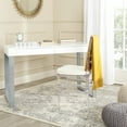 thumbnail image 1 of SAFAVIEH Barton Modern Glam Lacquer Writing Desk, White, 1 of 6