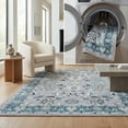 thumbnail image 1 of SAFAVIEH Bayside Aline Oriental Polyester Area Rug, Blue/Gray, 8' x 10', 1 of 13