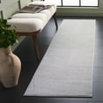 thumbnail image 1 of SAFAVIEH Bayside Hubert Texture Polyester Machine Washable Runner Rug, Ivory/Light Gray, 2'2" x 8', 1 of 10