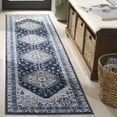 thumbnail image 1 of SAFAVIEH Bayside Sherwood Oriental Polyester Runner Rug, Navy/Blue, 2'2" x 8', 1 of 10
