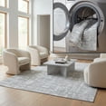 thumbnail image 1 of SAFAVIEH Bayside York Abstract Polyester Area Rug, Green/Gray, 6'7" x 6'7" Square, 1 of 12