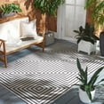 thumbnail image 1 of SAFAVIEH Beach House Arthur Geometric Indoor/Outdoor Runner Rug, Light Grey/Charcoal, 2'2" x 12', 1 of 10