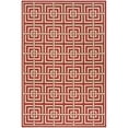 thumbnail image 1 of SAFAVIEH Beach House Bethanie Geometric Indoor/Outdoor Area Rug, Red/Creme, 5'3" x 7'6", 1 of 8