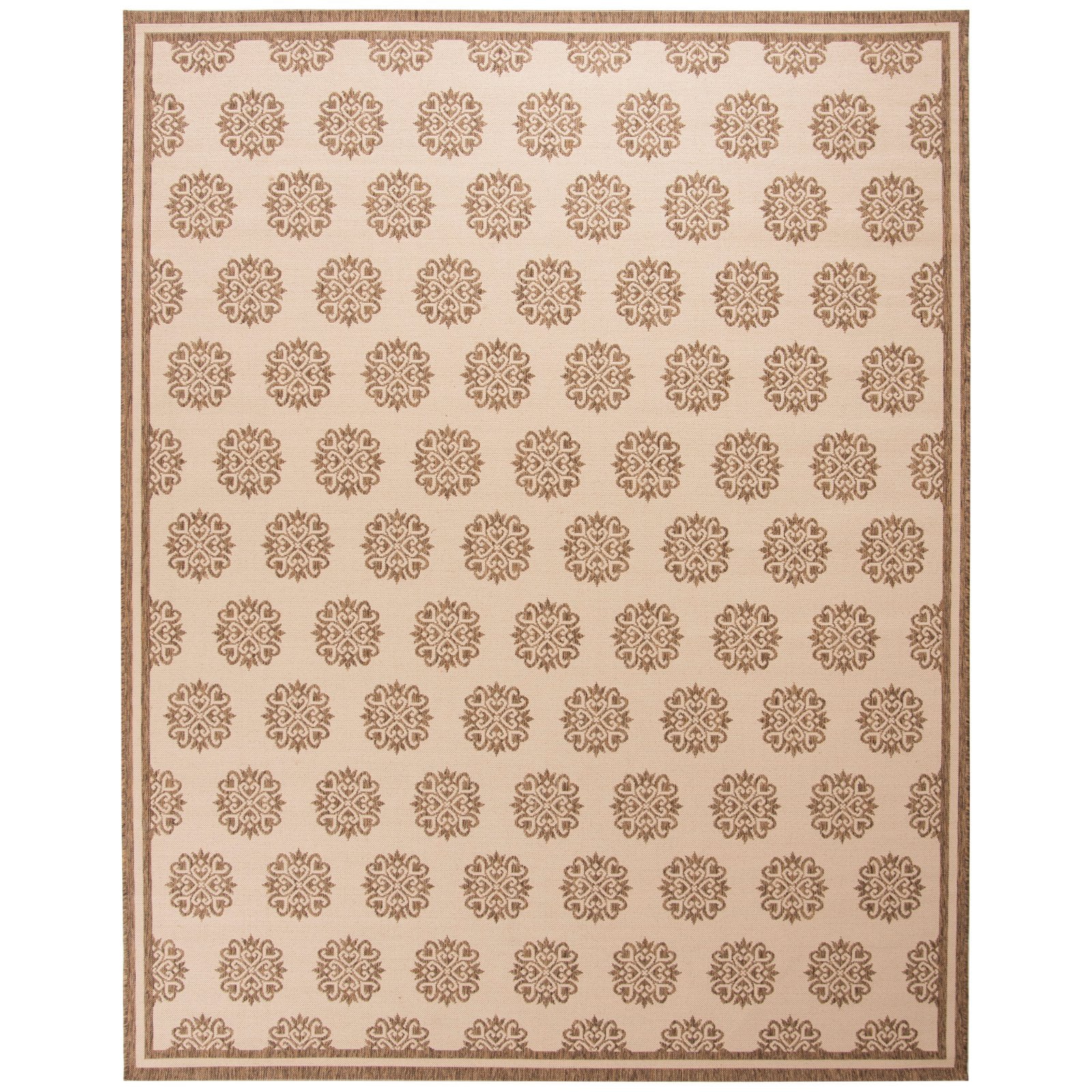 SAFAVIEH Beach House Callahan Geometric Indoor/Outdoor Area Rug Beige ...
