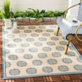 SAFAVIEH Beach House Callahan Geometric Indoor/Outdoor Area Rug Blue ...