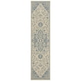 thumbnail image 1 of SAFAVIEH Beach House Diggory Medallion Indoor/Outdoor Runner Rug, Blue/Creme, 2'2" x 10', 1 of 7