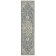thumbnail image 1 of SAFAVIEH Beach House Diggory Medallion Indoor/Outdoor Runner Rug, Cream/Blue, 2'2" x 6', 1 of 6