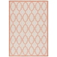 thumbnail image 1 of SAFAVIEH Beach House Faith Geometric Indoor/Outdoor Area Rug, Beige/Orange, 5'3" x 7'6", 1 of 9