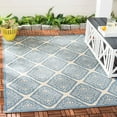 thumbnail image 1 of SAFAVIEH Beach House Frazier Geometric Indoor/Outdoor Area Rug, Cream/Blue, 5'3" x 7'6", 1 of 7