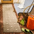 thumbnail image 1 of SAFAVIEH Beach House Frazier Geometric Indoor/Outdoor Runner Rug, Cream/Beige, 2'2" x 8', 1 of 11