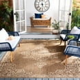 thumbnail image 1 of SAFAVIEH Beach House Harding Traditional Indoor/Outdoor Area Rug Cream/Beige, 5'3" x 7'6", 1 of 8