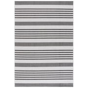 SAFAVIEH Beach House Henry Striped Indoor/Outdoor Area Rug, Light Gray/Charcoal, 5'3" x 7'6"