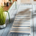 thumbnail image 1 of SAFAVIEH Beach House Henry Striped Indoor/Outdoor Runner Rug, Beige/Blue, 2'2" x 10', 1 of 14