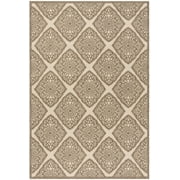 SAFAVIEH Beach House Issam Geometric Indoor/Outdoor Area Rug Cream/Beige, 5'3" x 7'6"