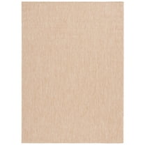 SAFAVIEH Beach House Jacinth Solid Indoor/Outdoor Area Rug, Natural, 8' x 10'