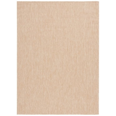 SAFAVIEH Beach House Jacinth Solid Indoor/Outdoor Area Rug, Natural, 8' x 10'