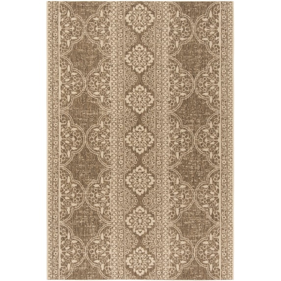 SAFAVIEH Beach House Justine Geometric Indoor/Outdoor Area Rug, Cream/Beige, 2'2" x 4'
